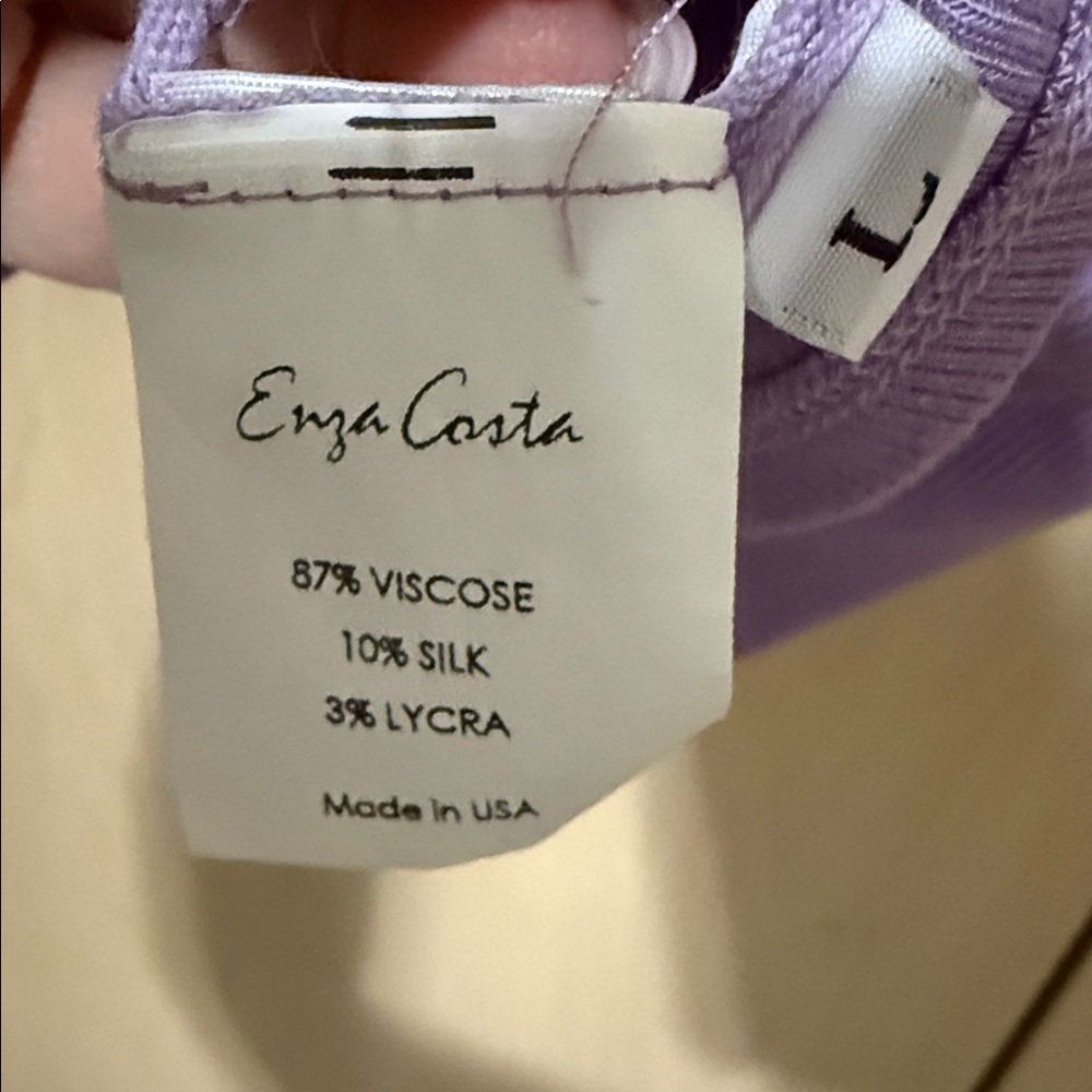 Enza Costa Lavender Tank Top - Picture 4 of 4